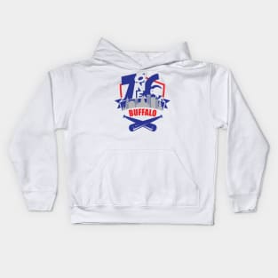 716 Buffalo Baseball color Kids Hoodie